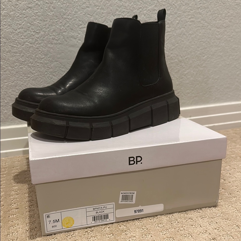 BP Black Chunky Platform Boots